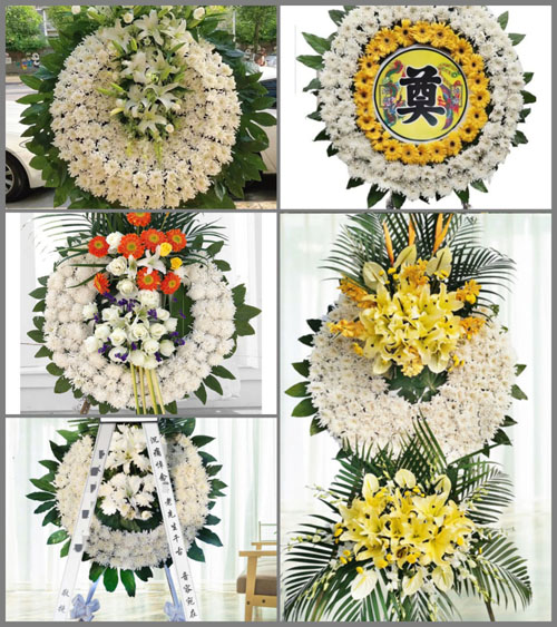 湖北孝感市应城市黄滩镇龙王村花圈速递